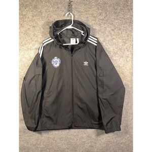 Adidas Charlotte Independence FC Primeblue‎ Windbreaker Jacket Men's XL Black